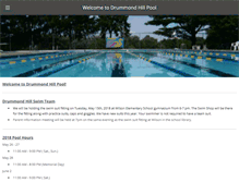 Tablet Screenshot of drummondhillpool.org